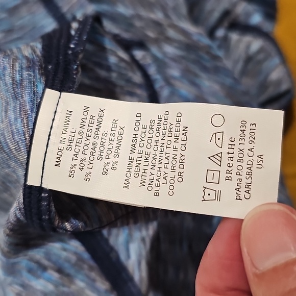 Prana Blue Skort w/ Built-In Shorts and Back Pocket Sz S - Like New - Picture 5 of 6